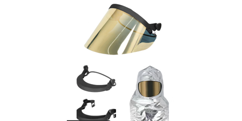 金色熱反射防護面屏：高溫作業(yè)的“隱形盾牌”